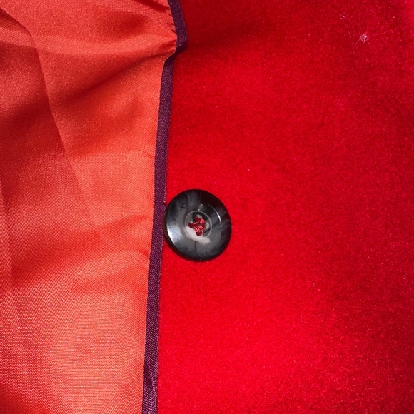 Harve Benard Classic Red Wool Long Coat ~ sz 12 - Picture 5 of 9